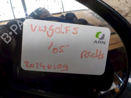 Used Right mirror VW GOLF V (1K1) 1.9 TDI (90 hp) 23026609