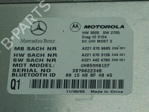 Electronic module MERCEDES-BENZ S-CLASS (W221, V221) S 350 (221.056, 221.156) | BP23014997M83 