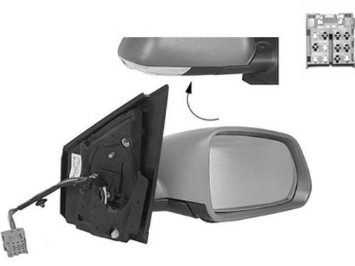 Used Right mirror VW POLO (9N_, 9A_) 1.4 TDI (70 hp) 21906510