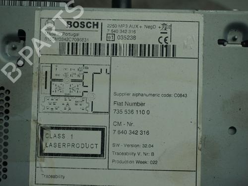 Radio PEUGEOT BIPPER (AA_) 1.3 HDi 75 | BP23017878E6 
