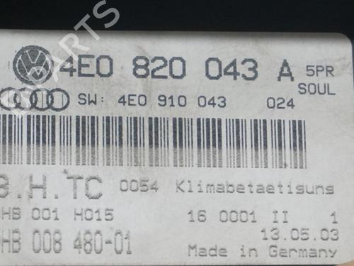 AC Styreenhet / Manøvreringsenhet AUDI A8 D3 (4E2, 4E8) 4.0 TDI quattro | BP23017980I5 