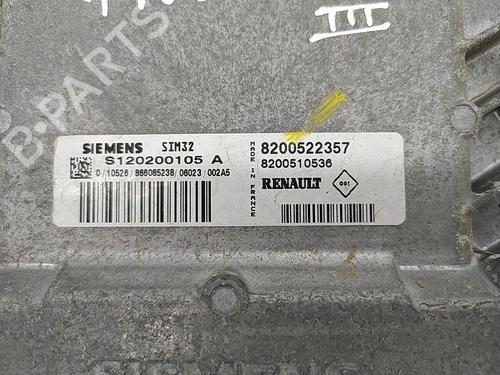 Engine control unit (ECU) RENAULT CLIO III (BR0/1, CR0/1) 1.2 16V (BR02, BR0J, BR11, CR02, CR0J, CR11) | BP21631909M57