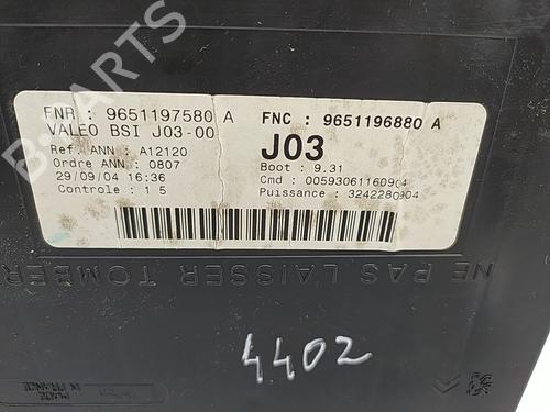 Fuse box PEUGEOT 307 (3A/C) 1.6 HDi 110 | BP21634829E1