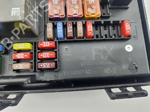 Fuse box OPEL ASTRA J (P10) | BP29989309E1