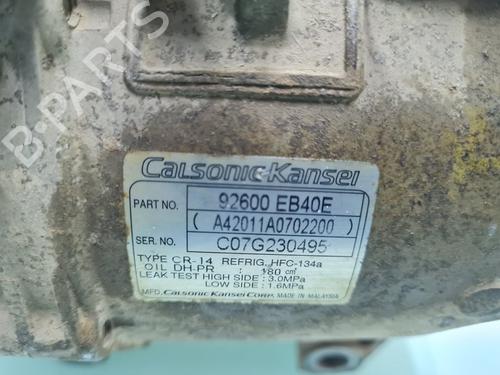 AC compressor NISSAN NAVARA NP300 (D40) | BP21649490M34 - Image 2