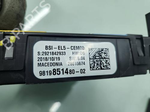 Fuse box PEUGEOT 3008 II SUV (MC_, MR_, MJ_, M4_) 1.5 BlueHDi 130 | BP24218202E1 