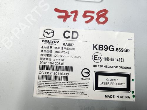 Radio MAZDA CX-5 (KF) 2.0 AWD | BP25833643E6 
