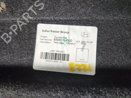 Rear parcel shelf HYUNDAI i30 (PDE, PD, PDEN) 1.0 T-GDI | BP22548833C85 - Image 4