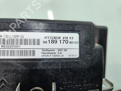 Display monitor CITROËN BERLINGO (ER_, EC_) 1.5 BlueHDi 130 (ECYHZJ, ECYHZR) | BP29477167C48 
