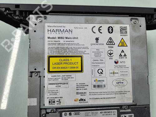 Radio AUDI A6 C7 (4G2, 4GC) 2.0 TFSI | BP25771819E6 