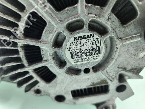 Alternator NISSAN QASHQAI / QASHQAI +2 I (J10, NJ10, JJ10E) 2.0 dCi | BP22229452M7 