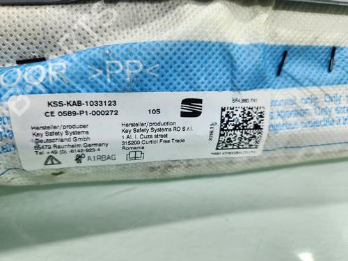 Left curtain airbag SEAT LEON (5F1)  | BP26445719C11 
