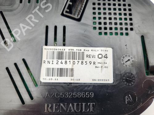 Instrument cluster RENAULT MEGANE III Coupe (DZ0/1_) 1.5 dCi (DZ0B) | BP24452556C47 