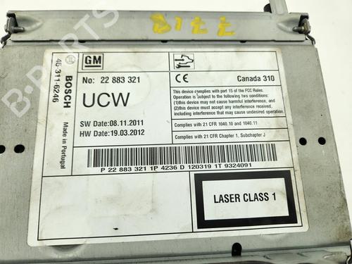 Radio OPEL ASTRA J (P10)  | BP29290280E6 