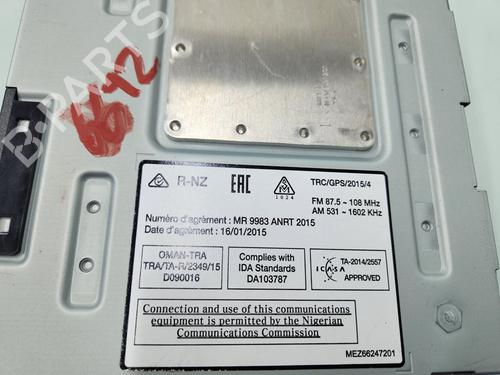 Radio RENAULT MEGANE IV Hatchback (B9A/M/N_) 1.5 dCi 110 (B9A3) | BP24610781E6 