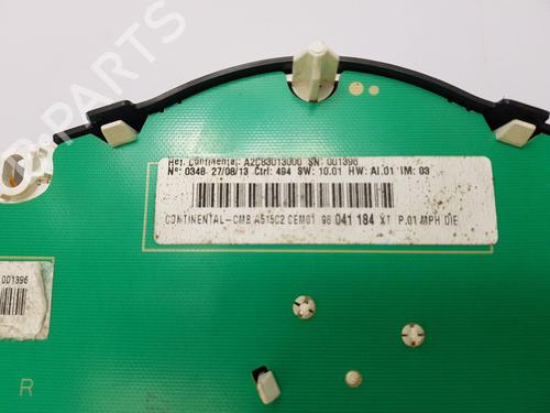 Instrument cluster CITROËN C3 II (SC_) 1.4 HDi 70 (SC8HZC, SC8HR0, SC8HP4) | BP22209470C47 