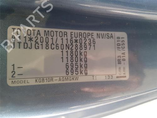 Brugte TOYOTA AYGO (_B1_) 1.0 (KGB10_, KGB10R) 4962257