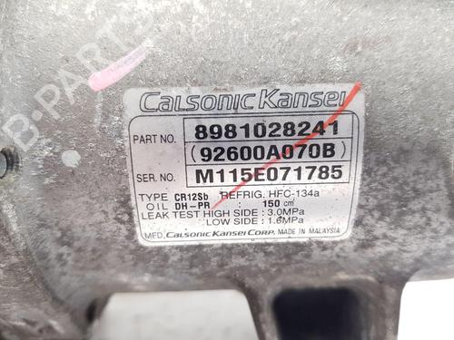 AC compressor ISUZU D-MAX II (TFR, TFS) 2.5 CRDi 4x4 (TFS86J) | BP29620367M34 