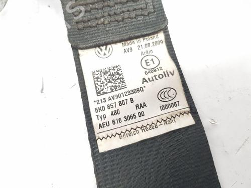 Rear center seatbelt VW GOLF VI (5K1) 2.0 TDI | BP30603624I27 