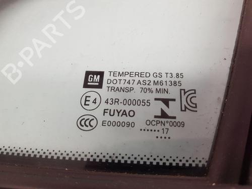 Front left quarter glass VAUXHALL ASTRA Mk VII (K) (B16) 1.6 CDTi | BP29620389C111 