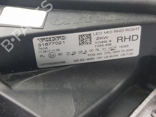 Right headlight VOLVO V40 Hatchback (525) T3 | BP35885170C29 - Image 9
