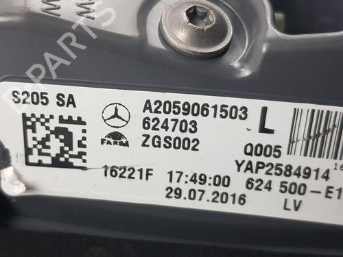 Left tailgate light MERCEDES-BENZ C-CLASS T-Model (S205) C 250 BlueTEC / d (205.208) | BP28088026C79 