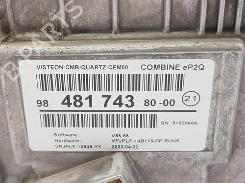 Instrument cluster PEUGEOT 208 II (UB_, UP_, UW_, UJ_) 1.2 PureTech 100 | BP29229979C47 