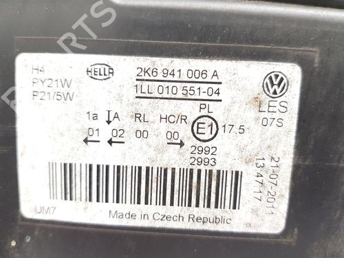Right headlight VW CADDY III Box Body/MPV (2KA, 2KH, 2CA, 2CH) 1.6 TDI | BP29642134C29 