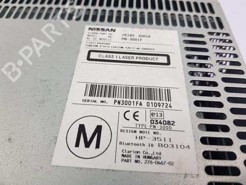Radio NISSAN QASHQAI I (J10, NJ10) 1.5 dCi | BP24869939E6 