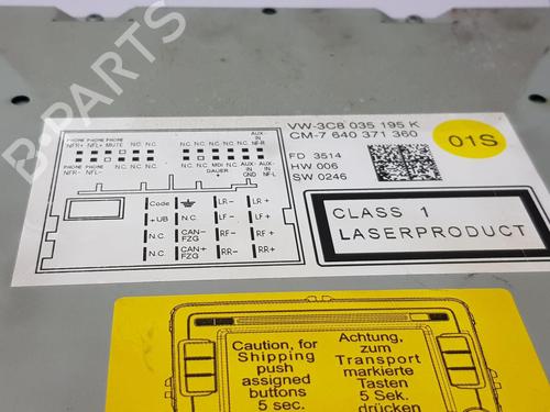 Electronic module VW SCIROCCO III (137, 138) 2.0 TDI | BP34331758M83  - Image 8