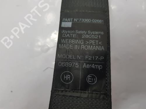 Rear right seatbelt TOYOTA COROLLA Hatchback (_E21_, _EA1_, _EH1_) 1.8 Hybrid (ZWE211, ZWE219) | BP29957208I28