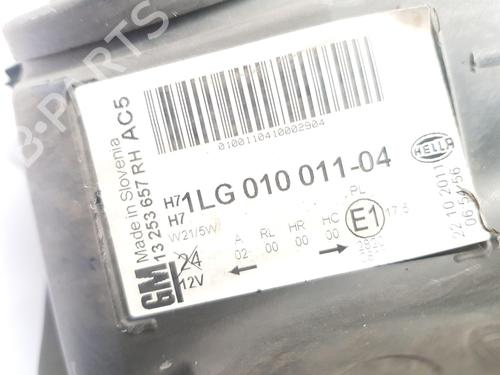 Right headlight VAUXHALL ASTRA Mk VI (J) Estate (P10) 2.0 CDTi | BP29575854C29 