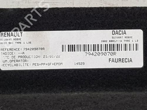 Rear parcel shelf DACIA DUSTER (HM_) 1.5 dCi 115 4x4 | BP29467419C85 