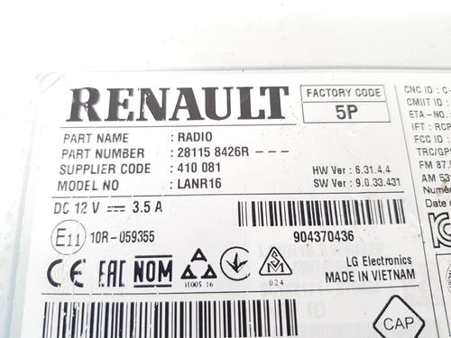 Radio RENAULT KADJAR (HA_, HL_)  | BP23182492E6 