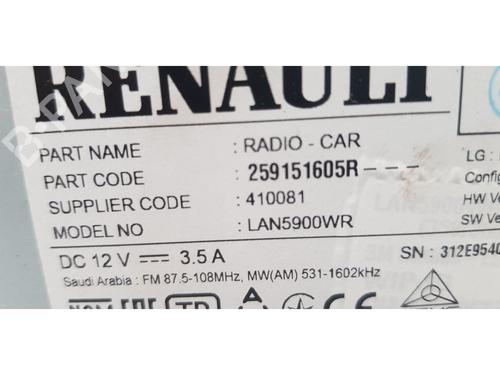 Radio DACIA DUSTER (HM_) 1.6 SCe 115 (HMM1) | BP26667624E6