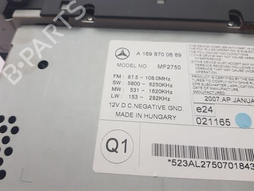 Radio MERCEDES-BENZ A-CLASS (W169) A 160 CDI (169.006, 169.306) | BP22682615E6