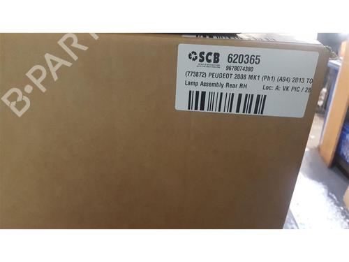 Right taillight PEUGEOT 2008 I (CU_) 1.6 HDi | BP24941319C35 