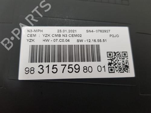 Instrument cluster OPEL CORSA F (P2JO) 1.5 (68) | BP22658284C47 