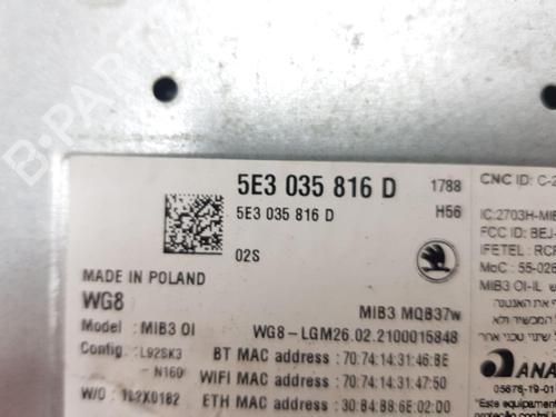 Electronic module SKODA OCTAVIA IV (NX3, NN3, PV3)  | BP29549351M83 