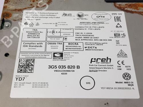 Electronic module VW T-ROC (A11, D11)  | BP27579885M83 