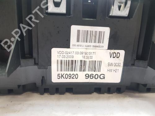 Instrument cluster VW GOLF VI (5K1) 2.0 TDI | BP30090930C47 