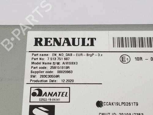 Radio RENAULT CLIO V (B7_) 1.0 TCe 100 (B7MT) | BP39032946E6 - Image 3