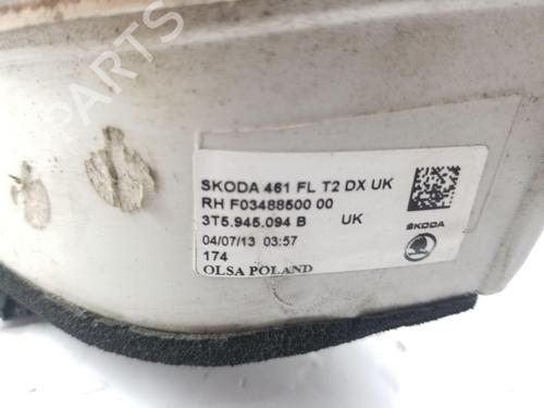 Right tailgate light SKODA SUPERB II (3T4) 1.6 TDI | BP28081266C80 