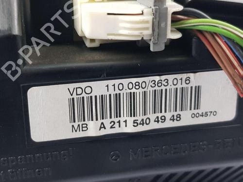 Instrument cluster MERCEDES-BENZ E-CLASS (W211) E 280 CDI (211.020) | BP29642125C47 