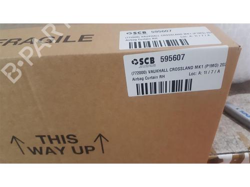 Right curtain airbag OPEL CROSSLAND X / CROSSLAND (P17, P2QO) 1.2 (75) | BP22673053C12 