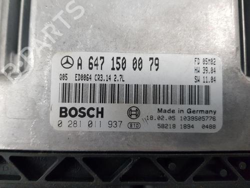 Engine control unit (ECU) MERCEDES-BENZ E-CLASS (W211) E 270 CDI (211.016) | BP27579508M57 