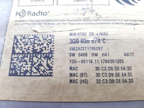 Electronic module VW GOLF VII (5G1, BQ1, BE1, BE2) 2.0 TDI | BP28175477M83 