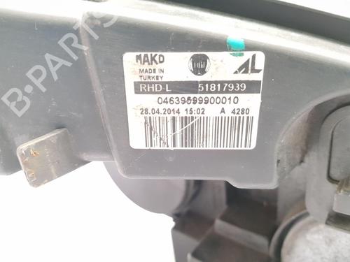 Left headlight FIAT DOBLO Cargo (263_) 1.3 D Multijet | BP32632316C28  - Image 6
