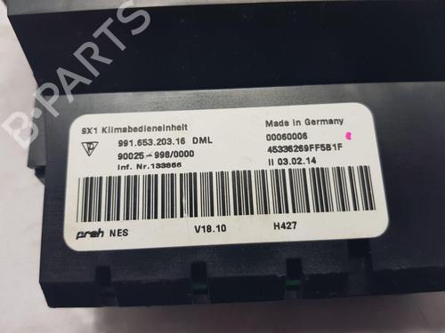 Climate control PORSCHE 911 (991) 3.8 GT3 | BP30976913I5 
