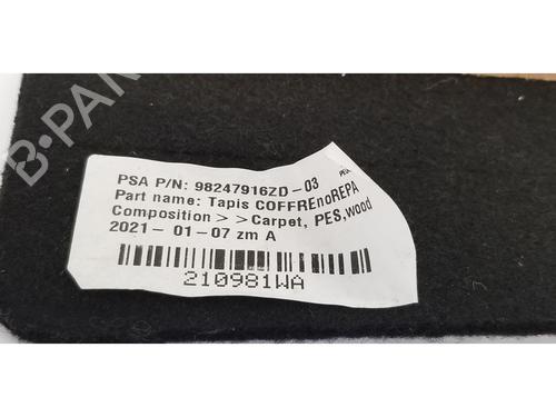 Bagagerumsgulv PEUGEOT 208 II (UB_, UP_, UW_, UJ_) 1.2 PureTech 100 | BP24230577I33 